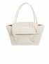 Bottega Veneta Arco Handbag Intrecciato Leather In White 20Cm 1