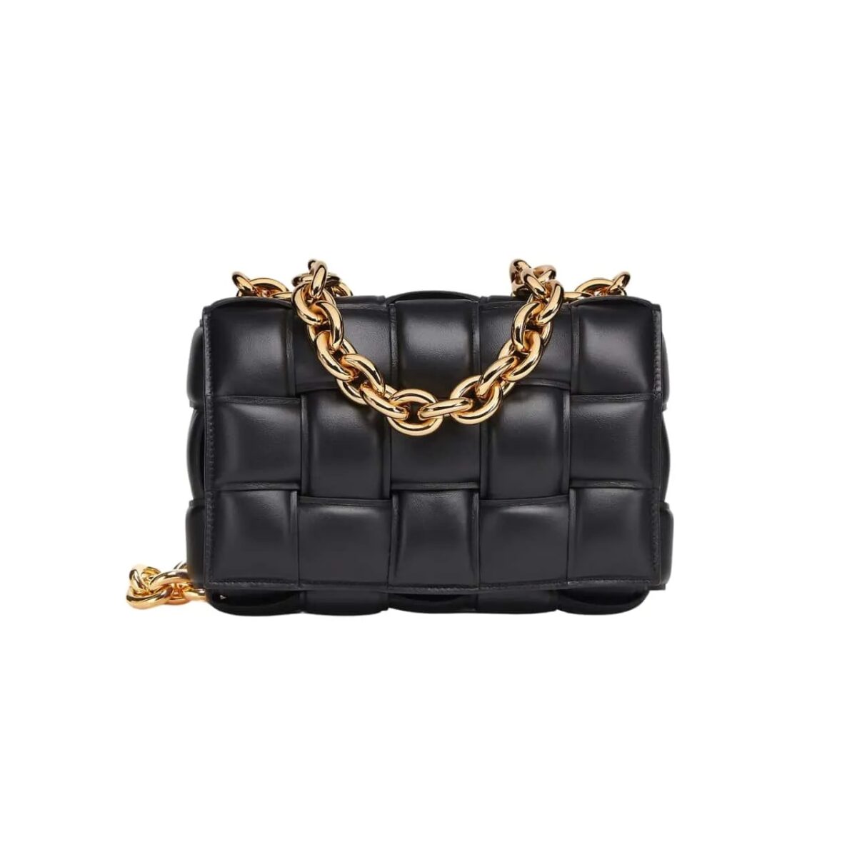 Bottega Veneta Chain Cassette Crossbody Bag In Black 26Cm