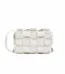 Bottega Veneta Fringe Cassette Crossbody Bag White 22Cm 1