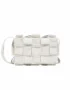 Bottega Veneta Fringe Cassette Crossbody Bag White 22Cm 1