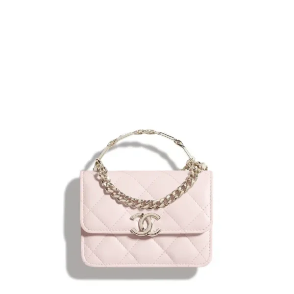 Chanel Clutch With Chain Pink