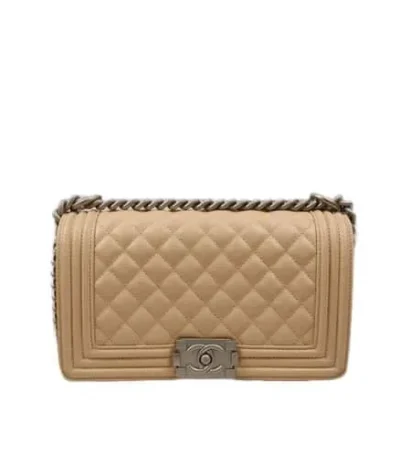 chanel small boy chanel handbag nude 25cm 38spy