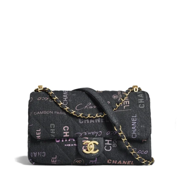 Chanel Small Flap Bag Black & Multicolor