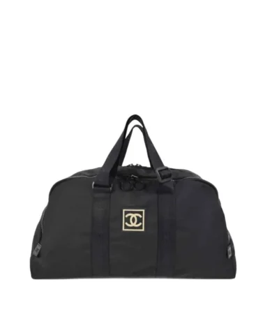 chanel sport cc duffle bag black 51cm pxtrs