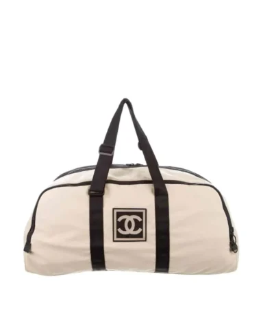 chanel sport cc duffle bag white 51cm guxbs