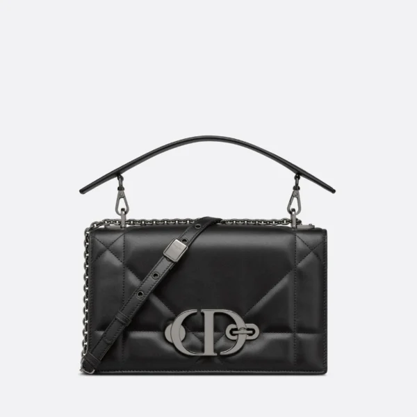 Dior 30 Montaigne Chain Bag With Handle Black 25Cm