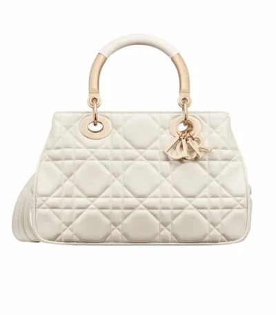 dior lady 9522 medium handbag latte 25cm 0b8vk