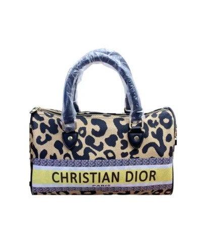 dior leopard duffle bag brown 30cm rxtuj
