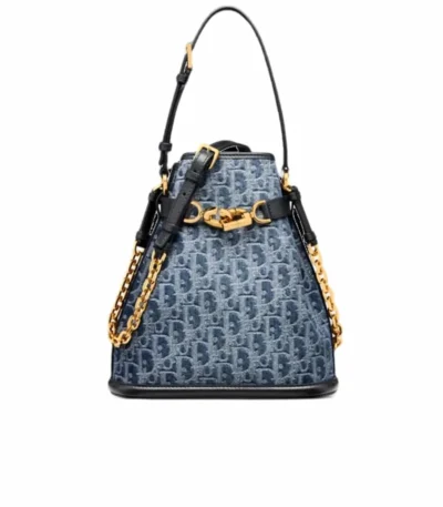 dior medium cest dior bag blue denim 24cm an1u8