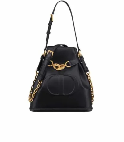 dior medium cest dior bag cd embossed calfskin black 25cm b6x7t