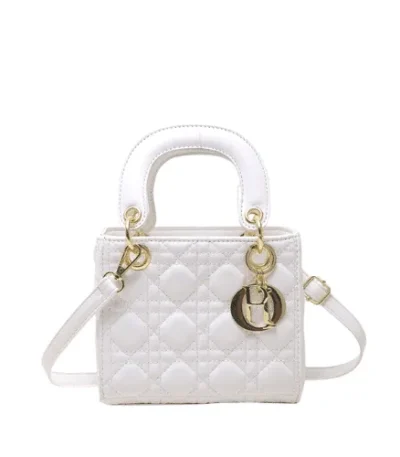 dior medium lady blush cannage lambskin bag white 16cm dkonu
