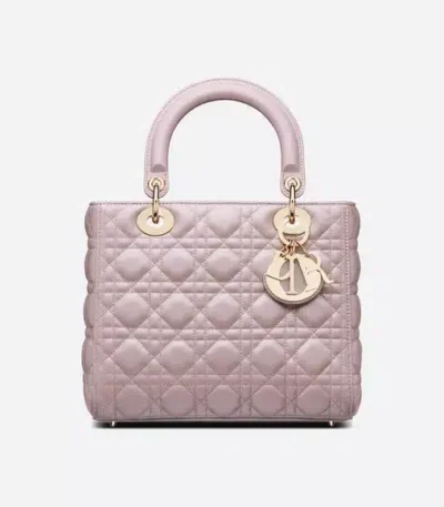 dior medium lady light pink cannage m0565obdum15p 24cm n4kqx