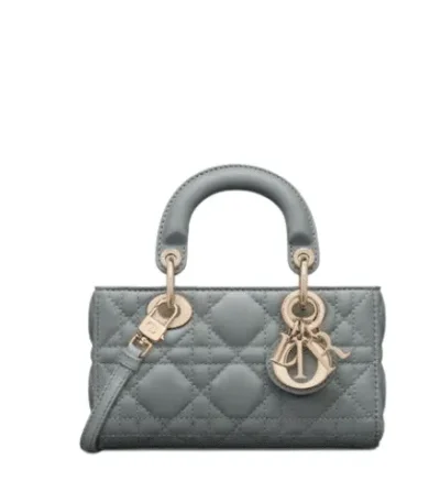 dior micro lady d joy bag blue cannage lambskin 17cm 19duo