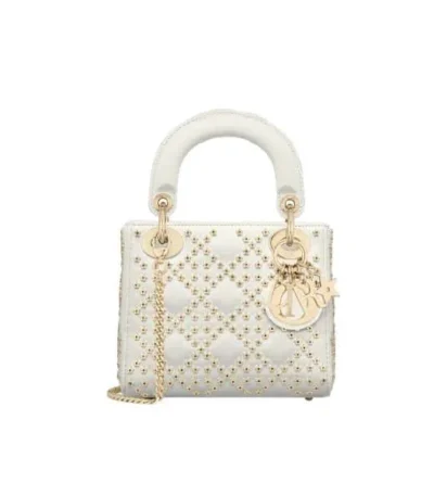 dior mini lady dior lucky star bag white 17cm hubcs