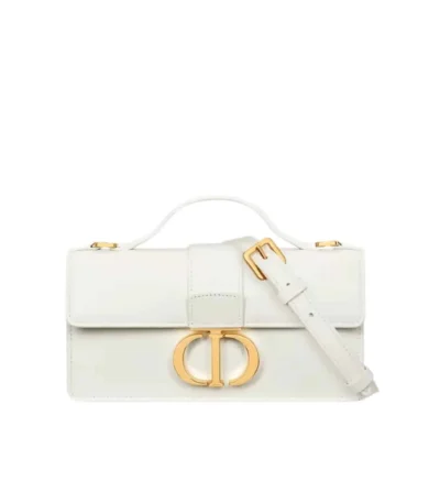 dior miss montaigne mini bag calfskin white 24cm 6z3cc