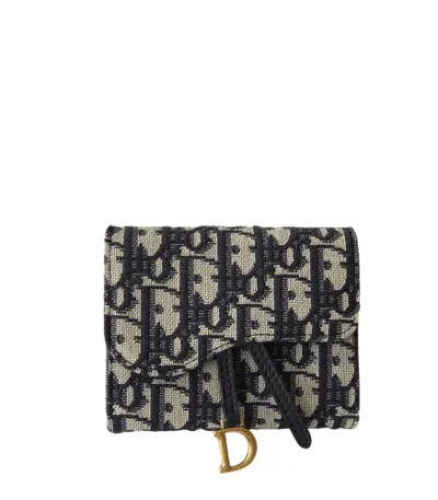dior saddle nano pouch blue and beige dior oblique jacquard 11cm g0vmy