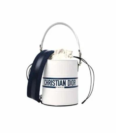 dior small dior vibe bucket bag white 18cm wal6a