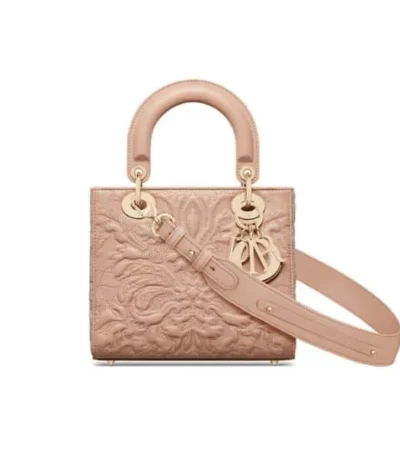 dior small lady dior my abcdior bag pink quilted effect lambskin with ornamental motif 20cm g5co5