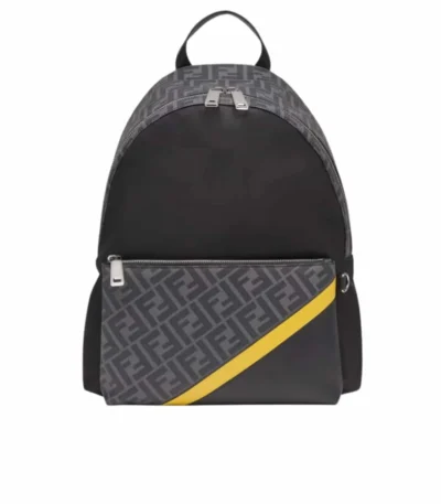 fendi diagonal fendi diagonal backpack nylon black 35cm 7y4e8