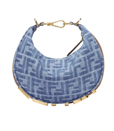 fendi fendigraphy mini bag denim blue ff 20cm i8oxo