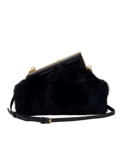 fendi first small black mink bag 26cm t5577
