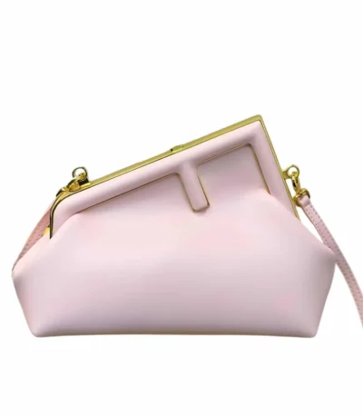 fendi first small nappa leather bag pink 23cm e3man