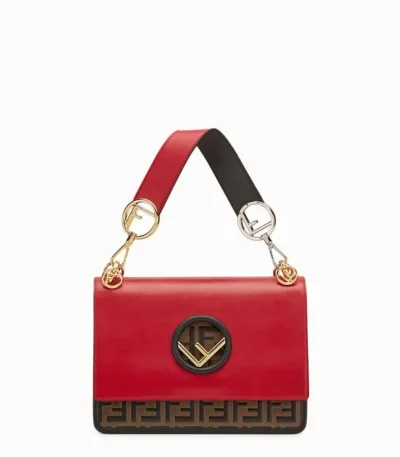 fendi kan i f logo red bag 25cm llndw
