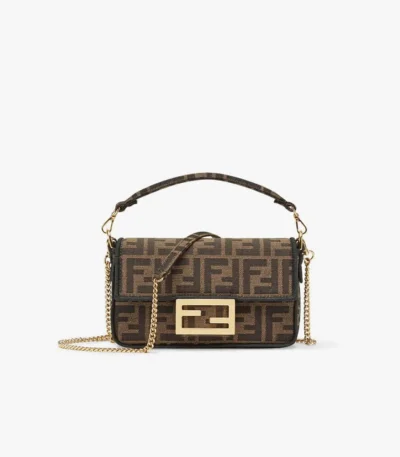 fendi mini baguette brown tbn2t
