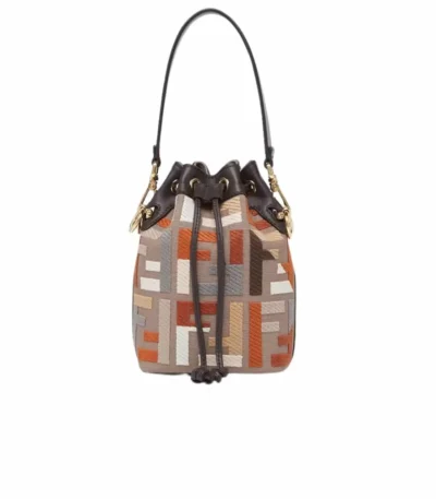 fendi mon tresor mini bag multicolor canvas 18cm 7jutu