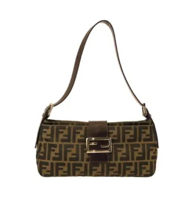 fendi zucca handbag brown 24cm pcsbl