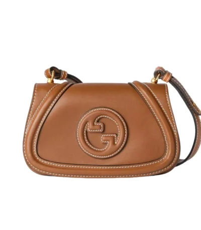 gucci blondie mini shoulder bag brown 22cm 06lgx