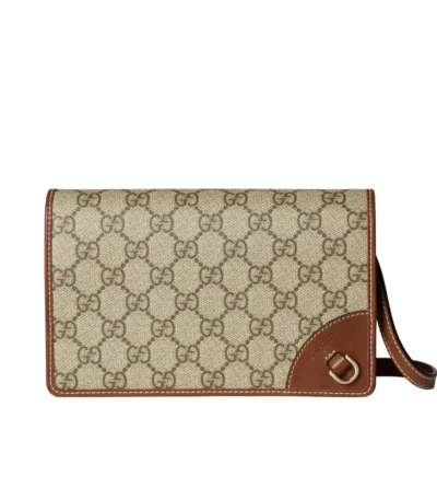 gucci gg emblem super mini shoulder bag beige 20cm 5rcq2