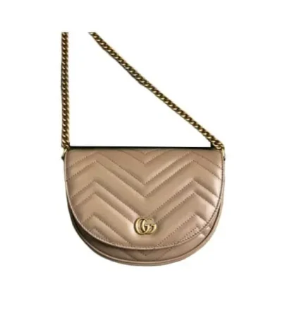gucci gg marmont matelasse chain mini bag beige 20cm znifj