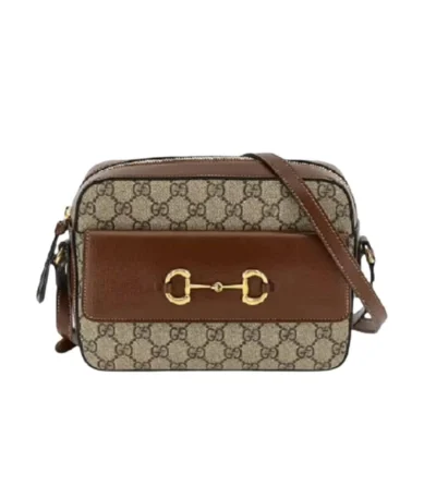 gucci horsebit 1955 small shoulder beige ebony gg supreme canvas 22cm xbhuk