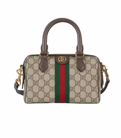 gucci ophidia gg mini top handle bag brown 22cm noyiq