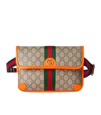 gucci ophidia gg small belt bag bright orange 24cm pbtzk