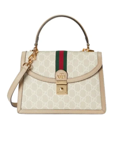 gucci ophidia small top handle bag beige 25cm hdovj