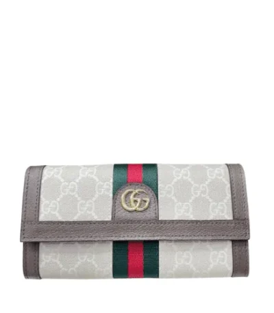 gucci ophidia ukmdg wallet white and brown 19cm vw78l
