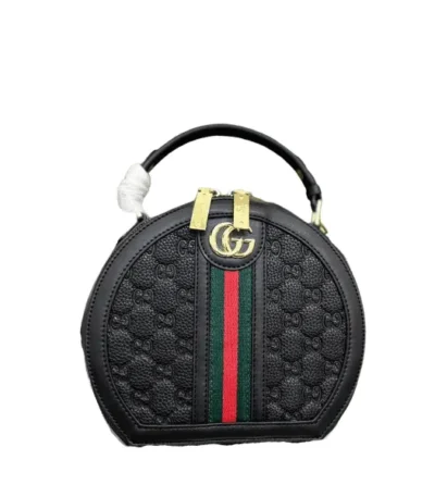 gucci ophidian round bag black 20cm du59j