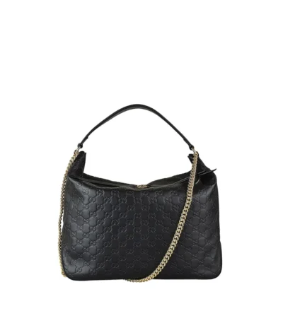 gucci signature large hobo bag black 38cm i16nh