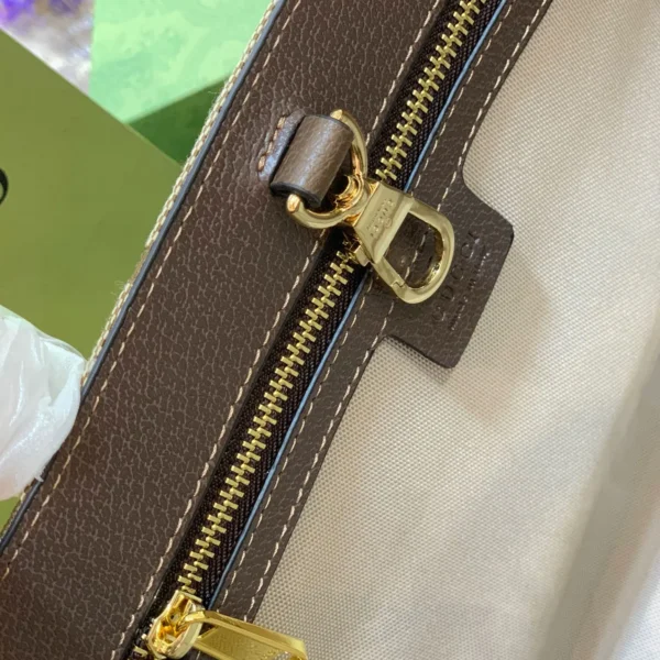 Gucci Tote Bag With Jumbo Gg Camel 31Cm