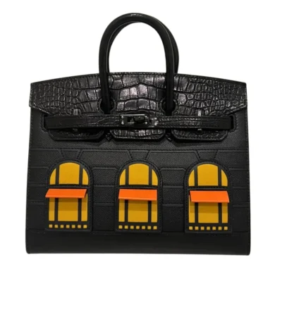 hermes birkin 20 sac faubourg alligator black matte 20cm 3qx8n