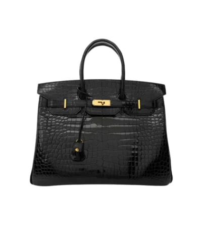 hermes birkin 30 black noir shiny porosus crocodile 30cm iwfsm