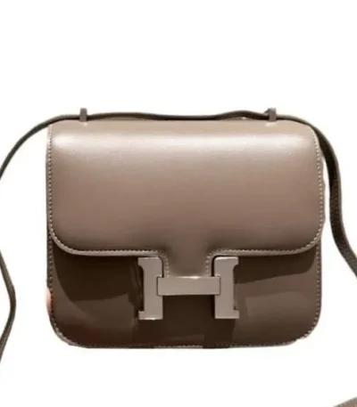 hermes constance leather bag dark beige 18cm zbxro