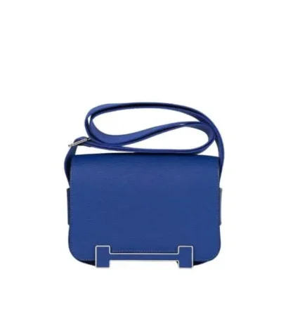 hermes geta black chevre gold hardware blue 20cm 7pmn3