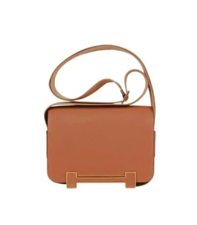 hermes geta black chevre gold hardware brown 20cm y4rrc