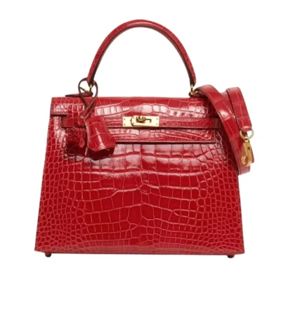 hermes kelly 25 alligator red 25cm mdfjr