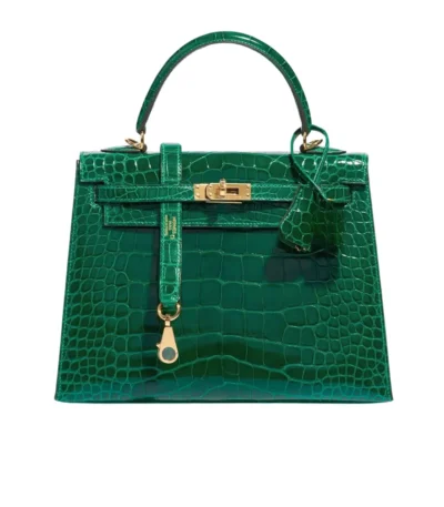 hermes kelly 25 alligator vert emerald 25cm fx3fj