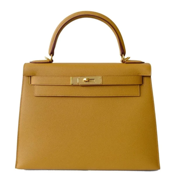 Hermes Kelly Epsom 2S Sesame Gold Hardware 25Cm