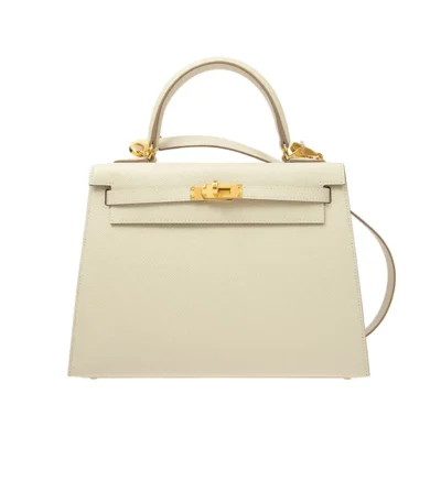 hermes kelly white sellier rouge epsom gold hardware 25cm 86kpe